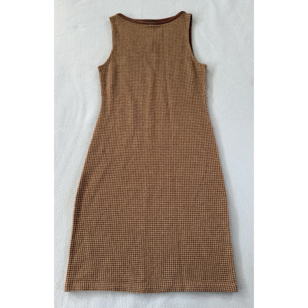 Lauren Ralph Lauren Houndstooth Sleeveless Shift Dress Classic Minimalist PM